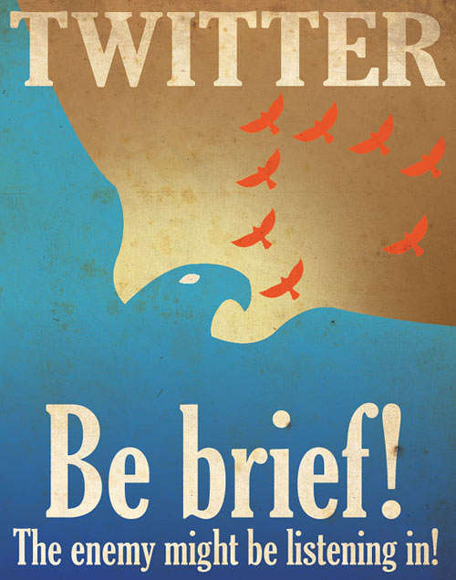 twitter propaganda poster